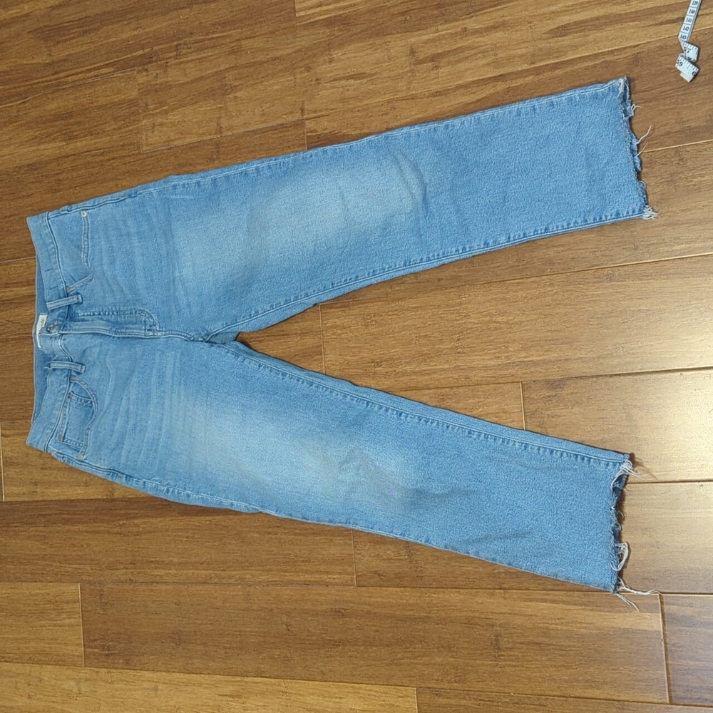 Madewell The Perfect Vintage Jean Light Wash Frayed Hem